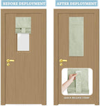 RYB HOME Classroom Door Window Cover, 100% Blackout Shades for Classroom Windows and Doors Cover Lockdown Shades Blocks Views, W 8 x L 36 inch, Light Sage, 1 Panel - Image 5