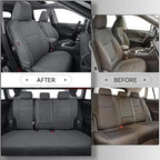 coverdream Corolla Cloth Seat Covers Full Set for 2020 2021 2022 Toyota Corolla L,LE,Fully Covered,UV Resistant Breathable Polyester Car Seat Protector,Fit Like A Glove (Gray) - Image 4