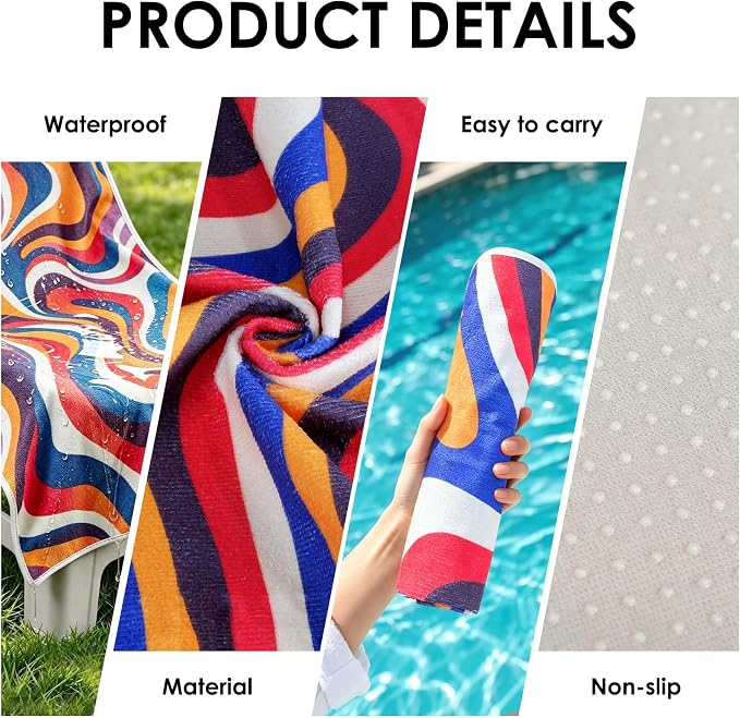 Waterproof Car Seat Cover Towel | Sweat-proof, Universal Fit for SUV & Truck, For Gym, Yoga, Pets, Beach, Non-Slip, Microfiber Fabric, Machine Washable - Image 3