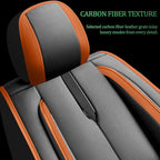 Fit Sentra Car Seat Covers for Nissan Sentra 2008-2024 2025 2026-Upgraded Premium Waterproof & Breathable Leather,Airbag Compatible,All-Weather Seat Cushion Protector,2 Front/Black-Brown - Image 3