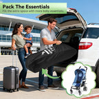 Umbrella Strollers Bag for Airplane, Stroller Travel Bag 42"H x 12"W x 12"D | Stroller Cover Accessories Fit Most Single Umbrella Baby Strollers, Baby Shower Gifts, Flying Essentials Gate Baggage Check - Image 5