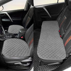 surpassme Car Seat Covers Universal Seat Covers for Car Accessories with Storage Pockets, Car Front Seat Covers and Rear Bench Coverfor Automotive, SUV, Truck, and Van(Grey) - Image 5