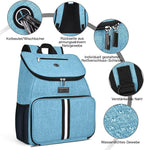 BAGLHER丨Dog Travel Bag, Airline Approved Pet Supplies Backpack, Dog Travel Backpack with 2 Silicone Collapsible Bowls and 2 Food Baskets - Image 5