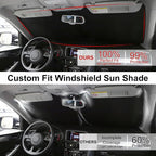 Windshield Sun Shade for 2018-2026 Audi Q5 | Foldable, Full covered for windshield, Block UV Rays, Heat Reduction, Easy to install, Keeps Car Cooler - Image 4