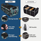Deosk Car Trunk Organizer for SUV, Car Organizers and Storage with Reinforced Handles, Car Accessories for Women/Men 50L Waterproof Polyester Trunk Organizer(Medium, Leaves) - Image 2