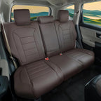 Lolcar CRV Seat Covers Custom Fit for Honda CRV 2017 2018 2019 2020 2021 2022,Leather Car Seat Cover Full Set for Trucks SUV,Waterproof Car Seat Cushion,Faux Leather(Coffee) - Image 4