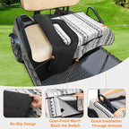PGmoon Golf Cart Seat Covers with 4 Front Pockets & Nonskid Bottom | Universal Golf Cart Seat Towel Blanket Fits for EZGO, Yamaha, Club Car and More 2 Person Seats Golf Carts - Image 3