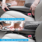 Givifive Car Seat Gap Filler Organizer 2Pack Soft Foam 3IN1 Multifunctional | Seat Side Gap Filler Strip with Storage Slot & Hook Accessory Universal Fit Car SUV Truck Fill The Gap Between Seat & Console - Image 9