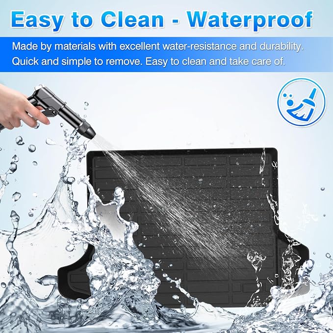 Cartist Cargo Liner Compatible with 2018-2024 Chevy Chevrolet Equinox/GMC Terrain All Weather Rear Trunk Mat 3D Waterproof Black TPE - Image 3