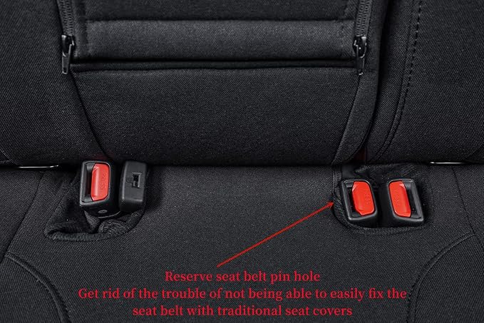 coverdream Forester Seat Covers Custom Fit for 2019-2024 Subaru Forester SUV Seat Cushion,Fully Covered,Airbag Compatible UV-Resistant Polyester Car Seat Protector(Full Set,Black) - Image 6