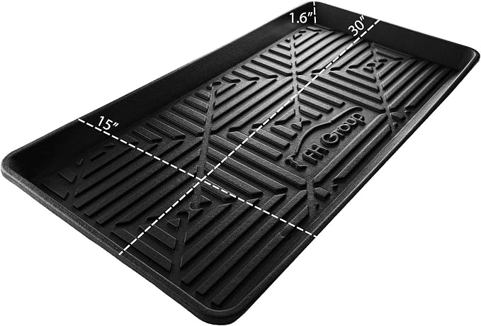 FH Group Climaproof for All Weather Protection Black Multi-Purpose Pet Feeding Bowl Tray, Dog Bowl Tray, Boot Tray, Shoe Tray, Great for Entryway or Garage 30 - Image 4