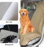 Waterproof Towel Car Seat Cover, Sweatproof Non Slip Towel Carseat Cover, Machine Washable Vehicle Bucket Frontseat Protector Accessories, Universal for SUV, Sedan, Truck (Beige) - Image 4