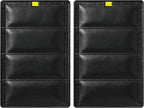 RV Door Window Shade Cover - RV Blackout Window Cover with UV Protection and Privacy Features (25 * 16 in) Foldable Magnet Design, Waterproof Fabric (Black1, 2 Pack (25" L x 16" W)) by Veharvim