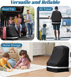 Car Seat Travel Bag Compatible with Nuna, Infant Car Seat Travel Bags for Graco, Large Padded Car Seat Backpack for Airplane, Easy to Store, Black - Image 5