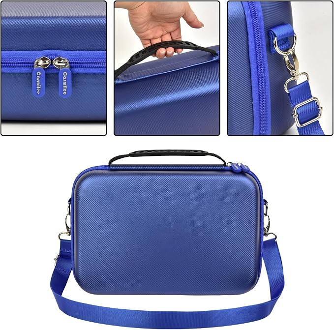 Barber Case for Hair Clippers, for Wahl, for Ufree and for Andis, Case Only | Trimmer Tools Storage Organizer, Easy-Clean PU Interior, for Barbers/Stylists/Pet Groomers, Travel/Home/Salon Use, Blue - Image 4
