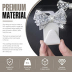 2-Pack Bling Car Seat Headrest Hooks, S Type Crystal Seat Back Hangers, Vehicle Seat Back Storage Hooks, Universal Car Rear Seat Organizer for Handbag, Purse, Coat, Grocery Bags (White) - Image 5