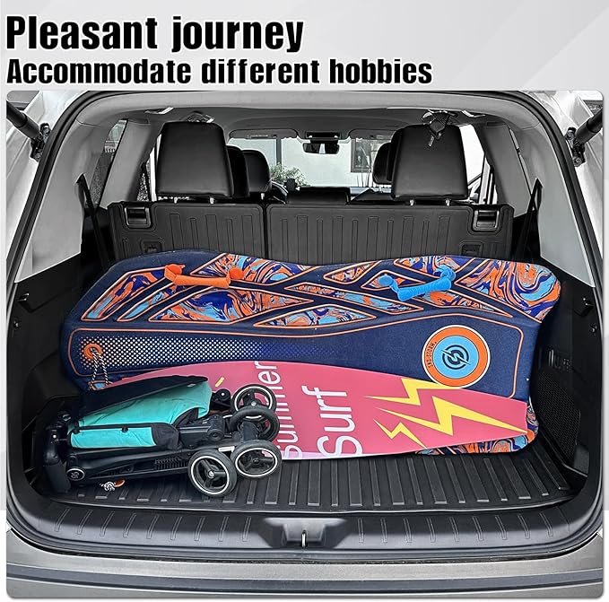 Cargo Mat for Toyota Grand Highlander 2024-2026 Accessories | One-Piece Cargo Liner & Rear Seat Back Protector, All Weather TPE, Non Slip & Odorless & Scratch Proof, Quick Clean - Image 6