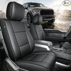 TTX LIGHTING Custom Fit Front Seat Cover for Ford F150 2009-2026 | F250/F350/F450 2017-2026 Original Pattern | Full Coverage | Faux Leather | Easy Install | Waterproof | Pet-Friendly by TTXLIGHTING%C2%AE