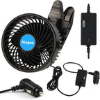 Alagoo Car Fan 6'' 12V Cool Gadgets Clip Fan for Front Rear Seat Passenger Portable Electric Air Fresh Fan with Cigarette Lighter Plug for Cars/Vehicle SUV, RV - Image 8