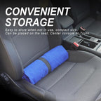 Sweat Towel Car Seat Cover Protector Front Seats for Gym Workout, Running, Swimming, Beach and Hiking, Waterproof Universal Seat Cover for Car, Trucks, Van & SUV (1, Blue White Stripe, Front) - Image 6