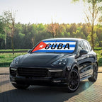Cuba Flag Cuban Car Windshield Sun Shade Umbrella Bendable Handle Foldable Funny Cuban Flag Sunshade for Car Windshield Block UV Rays Keep Vehicle Cool for Sedans SUV Trucks Cars 57"x30" - Image 4