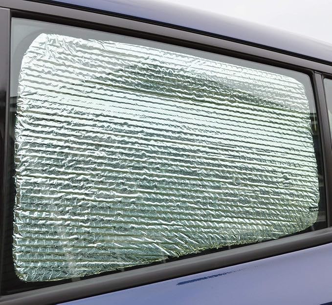 Custom Fit Car Side Window Sunshade for 2017-2026 Cadillac XT5 - Set of 4 Front and Rear Window Sun Shades, Reflective UV Heat Shield, Real Aluminum Foil, Custom Cut - Image 3