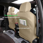 Full Set Car Seat Covers for Honda Odyssey 2011-2017,7-Seater,Faux Leather | for LX Only,2nd Row Captain Seats,Luxury Waterproof Seat Protector,Fit Like A Glove(Beige) - Image 4
