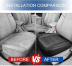 1 Pack Black Ventilated Bottom Car Seat Cover | 3D Air Mesh, PU Leather, Breathable, Front, with Storage pocket, Universal Fit for Car Truck SUV, Easy to Install - Image 5