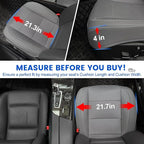 1 Pack Gray Ventilated Bottom Car Seat Cover | 3D Air Mesh, PU Leather, Breathable, Front, with Storage pocket, Universal Fit for Car Truck SUV, Easy to Install - Image 7