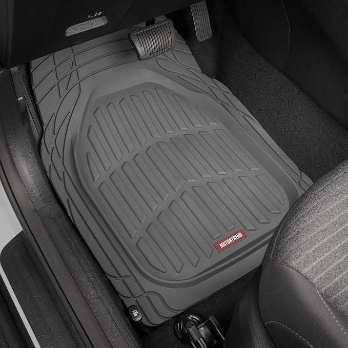 Motor Trend (2) Car Seat Covers for Front Seats with (2) Trimmable Car Floor Mats – Universal Fit Auto Accessories for Cars, Trucks, SUVs, Vans – Interior Protection and Vehicle Interior Shield Combo - Image 7