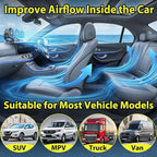 Portable 3-Head Car Cooling Fan, Fans for Vehicles Cars (No Battery) - Image 8