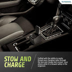 Superior Essentials Car Phone Holder & Key Storage Expander for Cupholder - Universal Size Phone Mount for Car - Elegant Design with Easy Installation - Effortless Charging Cell Phone Holder for Car - Image 4