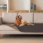 gogobunny Waterproof Dog Blanket, Couch Covers for Sofa, Reusable Pee Pads | Wear Resistant, Leakproof Sofa Cover for Pets, Anti-Pilling, Hypoallergenic, Machine Washable, 30x90 Inch Dark/Light Coffee by gogobunny