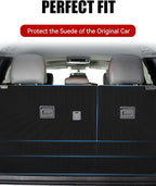Cargo Liner Compatible with 2012-2022 Toyota Sequoia Trunk Mat Cargo Mat Back Seat Cover Protector (Backrest Mats+Trunk Mat) - Image 2
