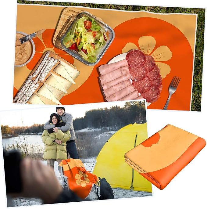 2 Pack Car Towels Seat Cover with Storage Bag, Multifunctional Microfiber Towel for Gym Outdoor Sport Running,Picnic, Beach, Pet Dog Travel,Fits Car SUV Truck (Flora Balance) - Image 8