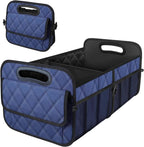 Deosk Car Trunk Organizer for SUV, Car Organizers and Storage with Reinforced Handles, Car Accessories for Women/Men 50L Waterproof Polyester Trunk Organizer(Medium, Dark Blue) by Deosk