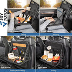 JOYTUTUS 3 in 1 Steering Wheel Eating Tray, Car Back Seat Laptop Desk, Multifunctional Office Bag, Car Work Table for Writing, Car Organizer for Kids, Commuters, Family - Image 3