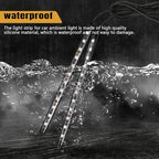 wuyaoyao Car LED Strip Light, 24LED Lights w/Cigarette Lighter, White | 12V Ambient Lighting Kit for Decor, RGB Neon Atmosphere Lamps, Under Dash Ambient Night Light, Universal Car Accessories - Image 5