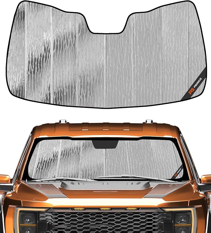 Pigenius Windshield Sun Shade for Ford F-150 2021-2026 Front Window Sunshade - AstraGuard by Pigenius