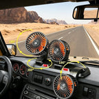 12V Adjustable 3-Head Car Cooling Fan, 360° Rotation Dashboard Fan with 2 Speeds, Portable Tree-Style Turbo Cooler for SUV/RV/Truck/Van/Diesel Engine, Powered by Cigarette Lighter - Image 6