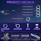 LivTee Smart Car LED Interior Lights with USB Port, LED Strip Fiber Optic Lights, Wireless App Control, Sync to Music, Car Accessories Gifts for Women and Men, 5 in 1 - Image 3