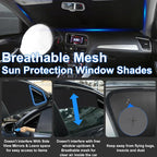 3PCS Car Window Shades Front Windshield Sun Shade Foldable Window Shade Custom Fit for 2013-2023 Che-vrolet Che-vy Trax Car Shades for Front Windows Anti-UV Rays Block Heat - Image 5