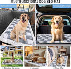 Dog Bed for Car Back Seat, Non-Slip Backseat Pet Mat Standard, 51''X23.5'' | Soft Blanket for Travel, Plaid Flannel, Quilted PP Cotton Filling, Non-Slip Backing, Machine Washable, Fit Backseat Extenders - Image 7