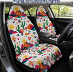 Car Seat Towel Cover 2 Pack for Front Seats, Sweat Absorbent Car Seat Protector with Non-Slip Backing, Waterproof Towel Car Seat Covers for Runners, Gym, Swimming, Beach, Desert Cactus - Image 2