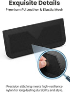 Car Seat Gap Filler Organizer, PU Leather Side Storage Pouch for Phone Keys Cards, Anti Scratch Console Pocket with Self Adhesive, Universal Car Organizer for SUV Truck (Black) - Image 4