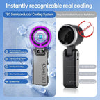 Pro Handheld Portable fan with Turbo Cooling, Speed(1-199) 5500mAh | 20000 RPM Hand Held Fan Rechargeable Powerful Mini Personal fan for Travel, Outdoor, Beach & Makeup - Image 7