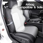 HKZ Custom Fit Civic Seat Cover Full Set for Honda Civic (Sedan 2022 2023 2024 Touring)&(Sedan 2025-2026 Sport Touring),5-Seats Full Set,Leather Seat Protector(Grey) - Image 5