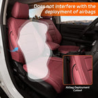 Ranaya Custom Fit Lexus Seat Covers for Lexus GX460 2012–2023 | for Base,Premium,Luxury,6-Passenger Full Set,(2nd Row Captain Chairs),Waterproof Leatherette, Pet & Kid Friendly,Burgundy - Image 4
