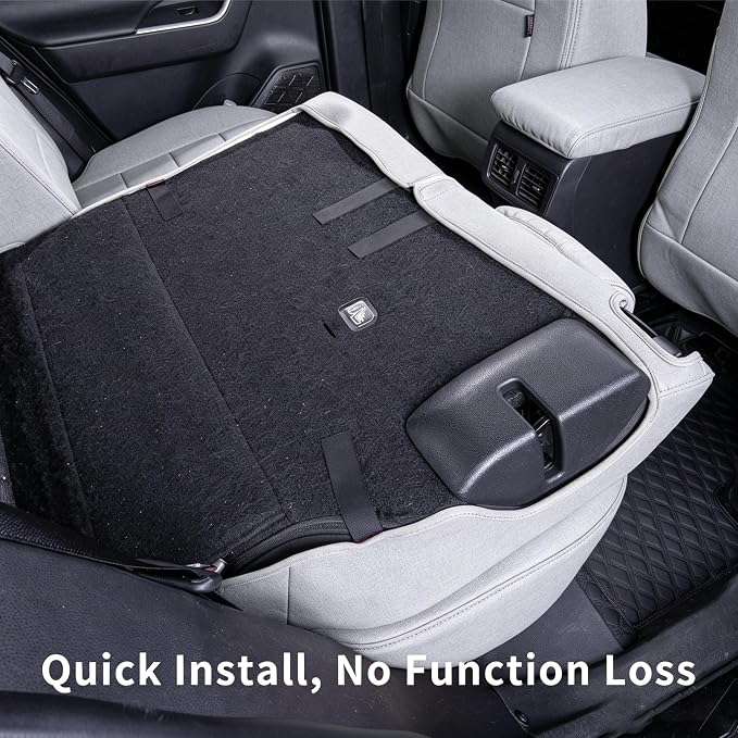 coverdream Full Set Leather Seat Covers for Toyota Corolla 2023-2026 LE Sedan(Not fit Hybrid),Airbag Compatible,Waterproof Car Seat Protector,Fit Like A Glove(Gray) - Image 7