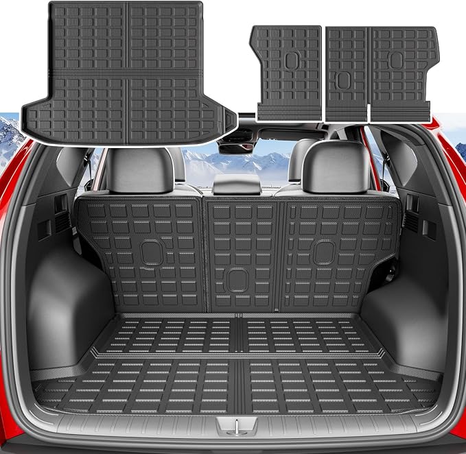 xipoqix Cargo Mat Backrest Mat Compatible with 2022-2026 Tucson | Cargo Liner Back Seat Protector Trunk Mat Replacement for 2022-2025 2026 Tucson Accessories (Trunk Mat with Backrest Mat) by xipoqix